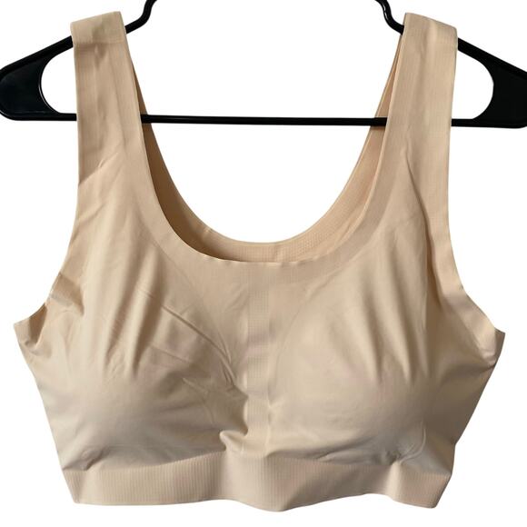 NEW ALFANI Removable Cups Laser Cut Seamless Bralette Creamy Ivory Size XL - Picture 1 of 4